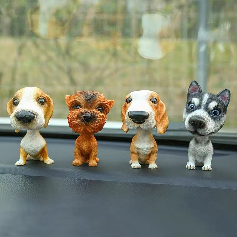 Cute shaking head dog