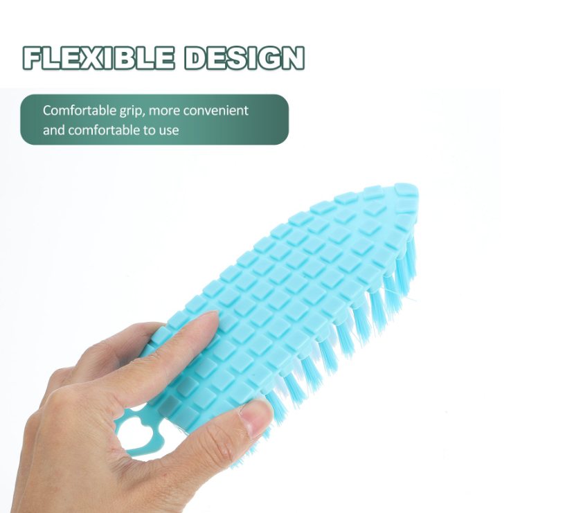 3PC Bendable Stiff Bristles Heavy Duty Scrub Brush