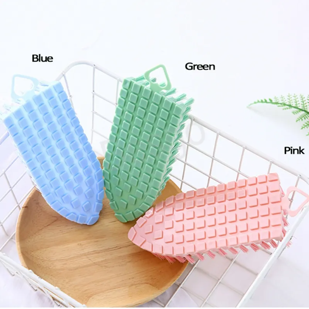 3PC Bendable Stiff Bristles Heavy Duty Scrub Brush