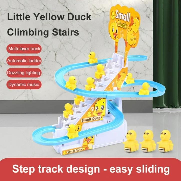 Fun Duck Stair Climbing Toy With 12 Ducks