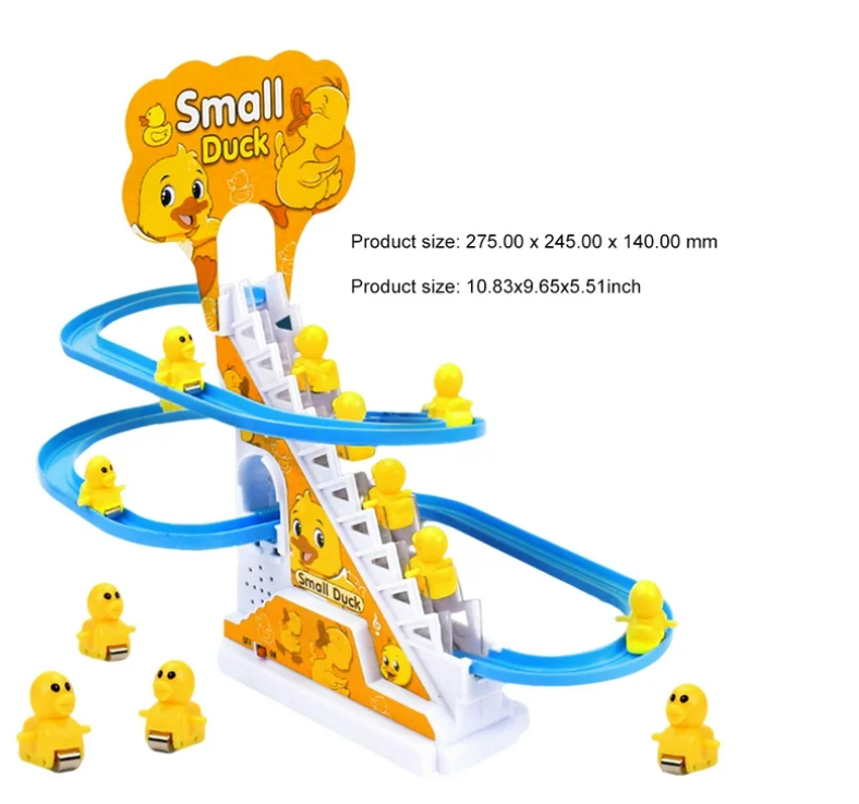 Fun Duck Stair Climbing Toy With 12 Ducks