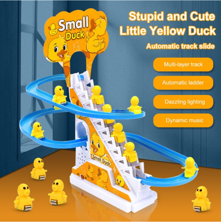 Fun Duck Stair Climbing Toy With 12 Ducks