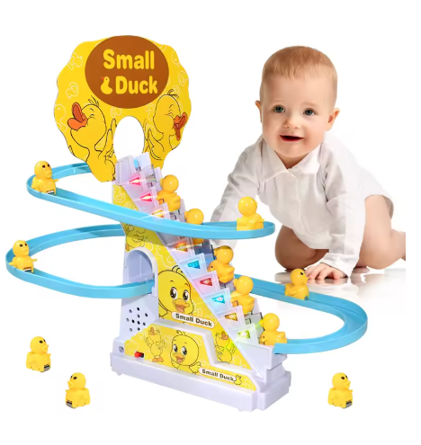 Fun Duck Stair Climbing Toy With 12 Ducks