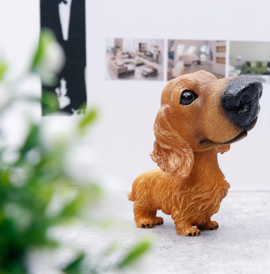 Cute shaking head dog