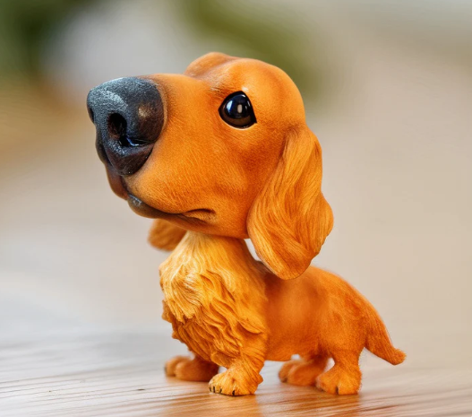 Cute shaking head dog