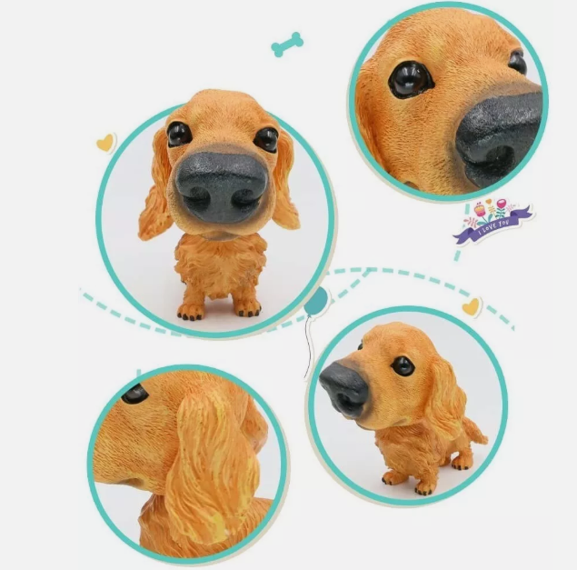 Cute shaking head dog