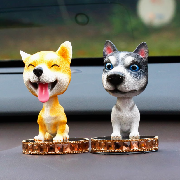 Cute shaking head dog