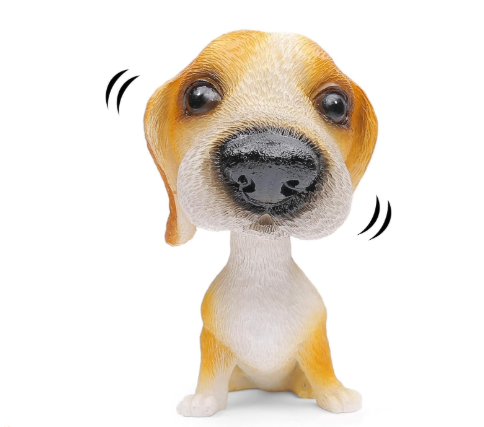 Cute shaking head dog