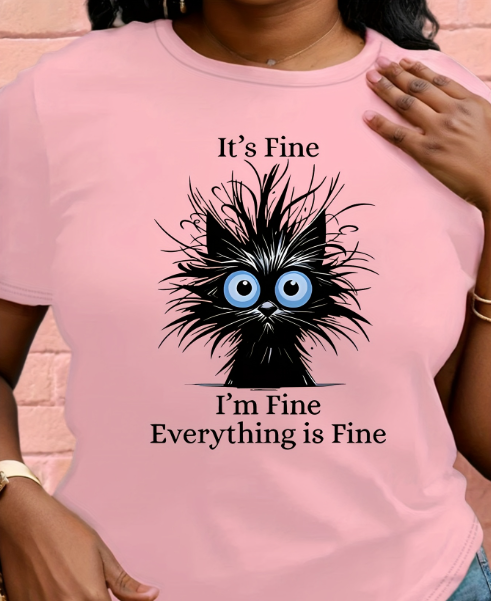 Fine cat T-shirt