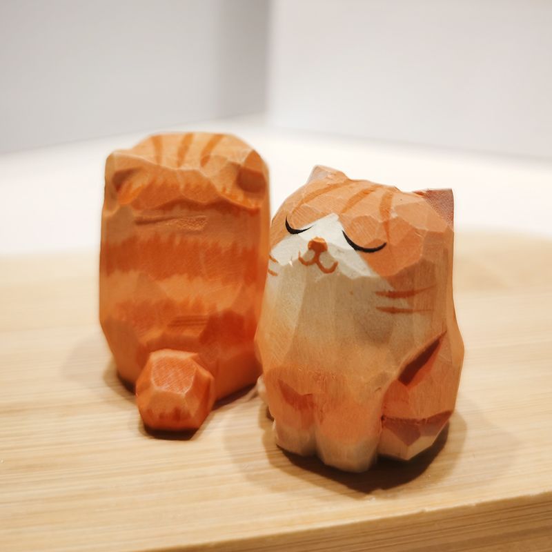 Handmade wooden animals