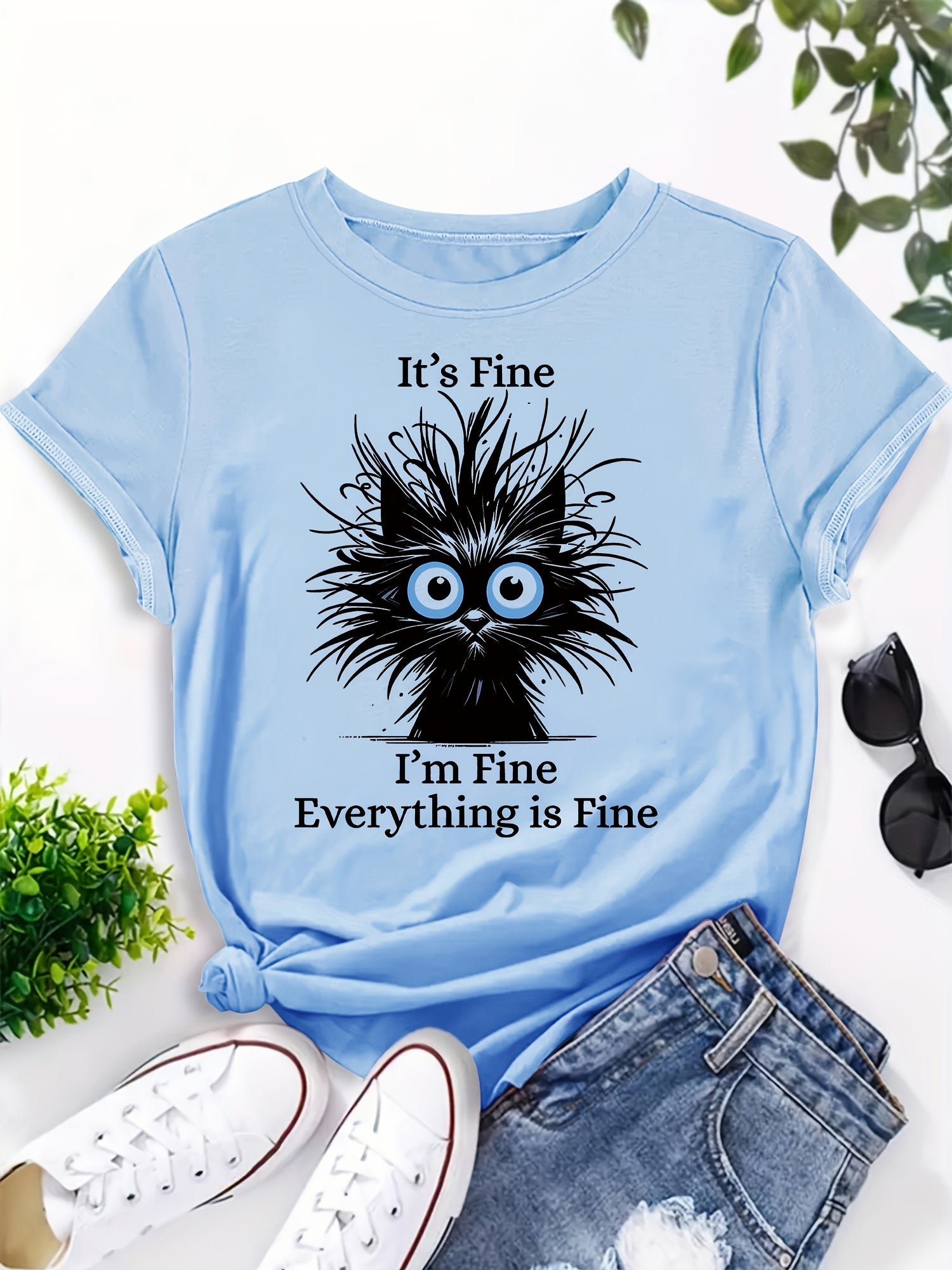 Fine cat T-shirt
