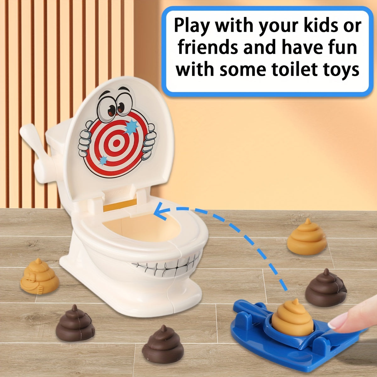 Realistic toilet parent-child game