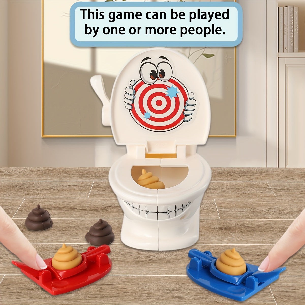 Realistic toilet parent-child game
