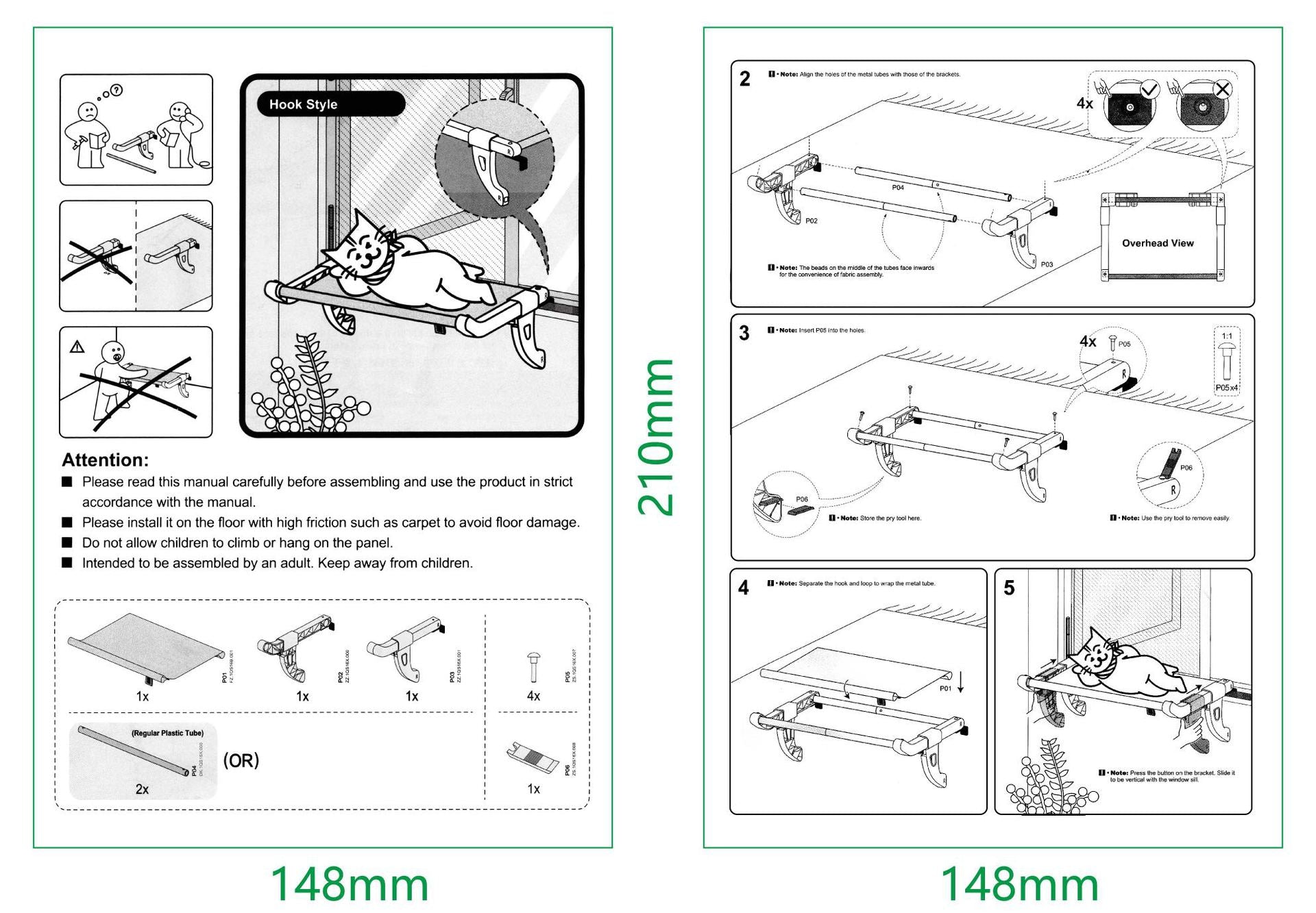 Pet Sleeping Hammock Seat