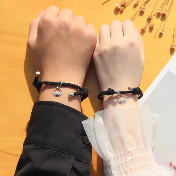 Matching Magnetic Love Couple Bracelet(one set)