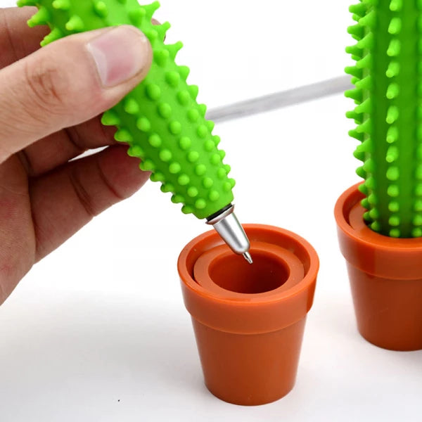 Cute & Fun Green Cactus Pen(5pcs)
