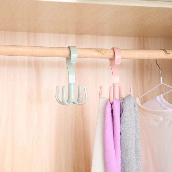 Rotating Closet Hanger Hook (5pcs)