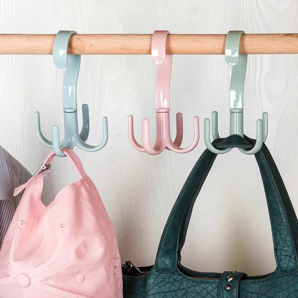 Rotating Closet Hanger Hook (5pcs)