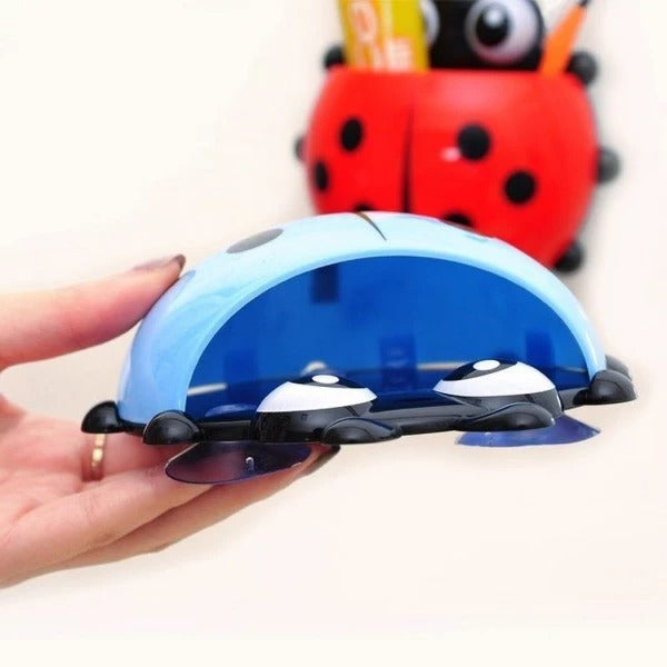 Ladybug Toothbrush Holder With Suction Cups