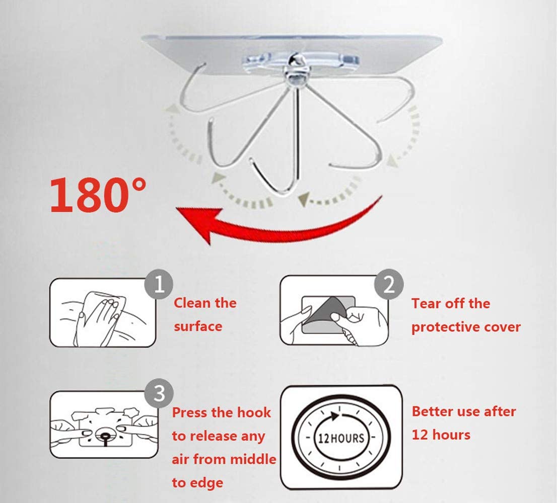 Adhesive Hooks (1 set 20)