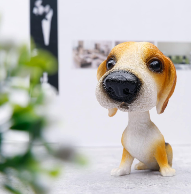 Cute shaking head dog