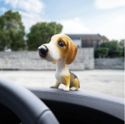 Cute shaking head dog