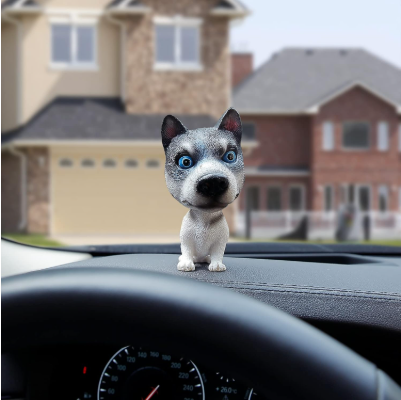 Cute shaking head dog