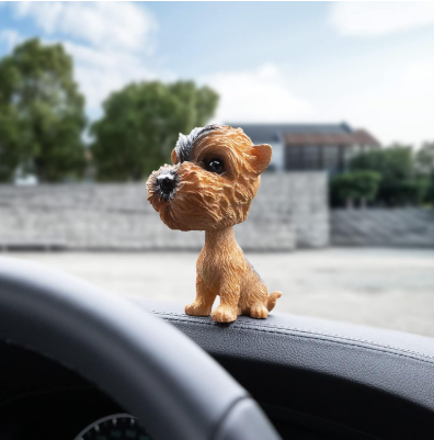 Cute shaking head dog