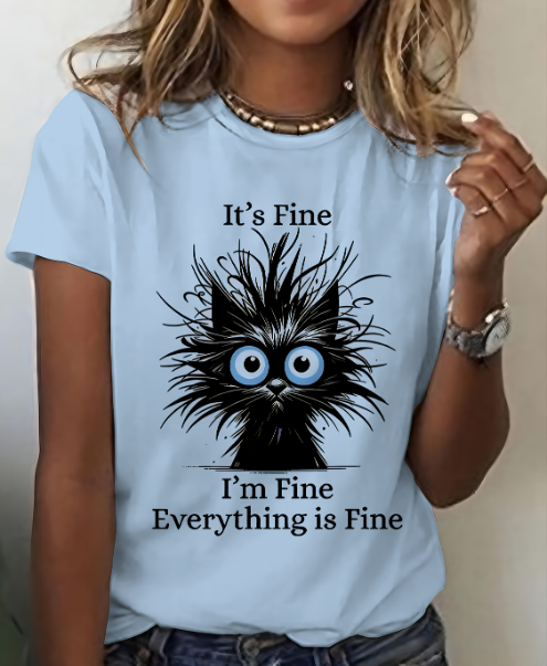 Fine cat T-shirt