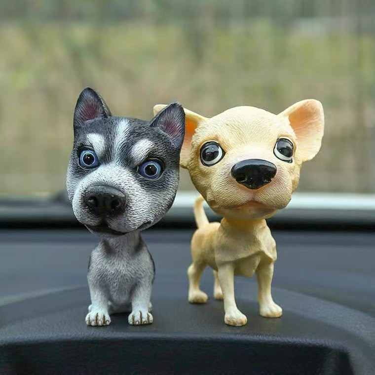 Cute shaking head dog