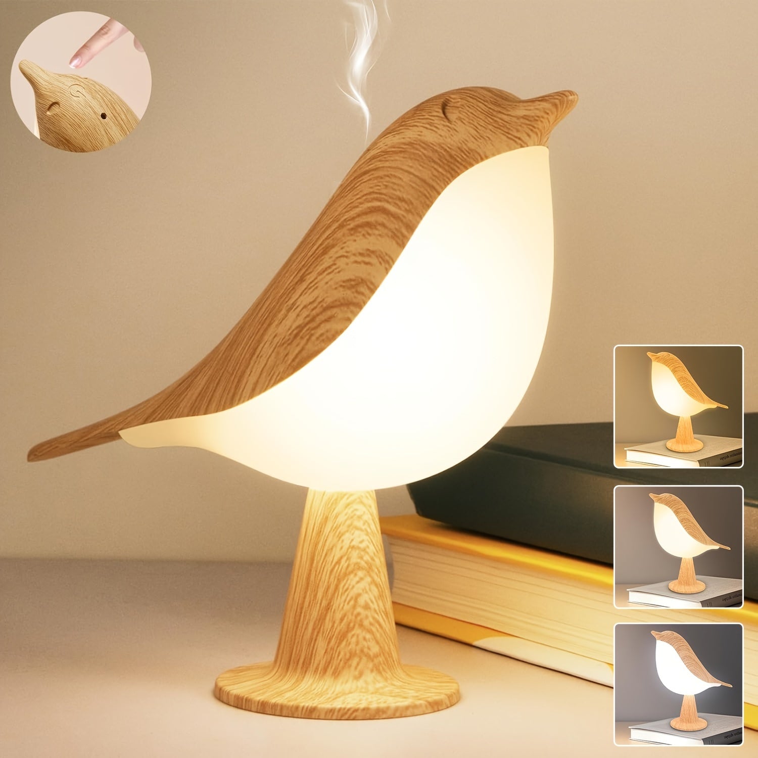 3 Color Temperature LED Aromatherapy Bird Light