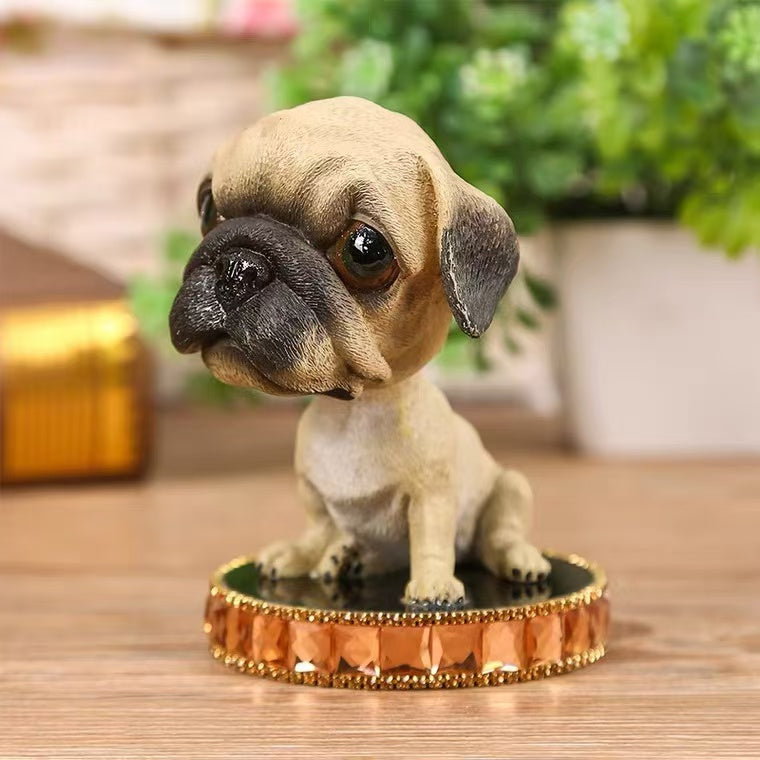 Cute shaking head dog