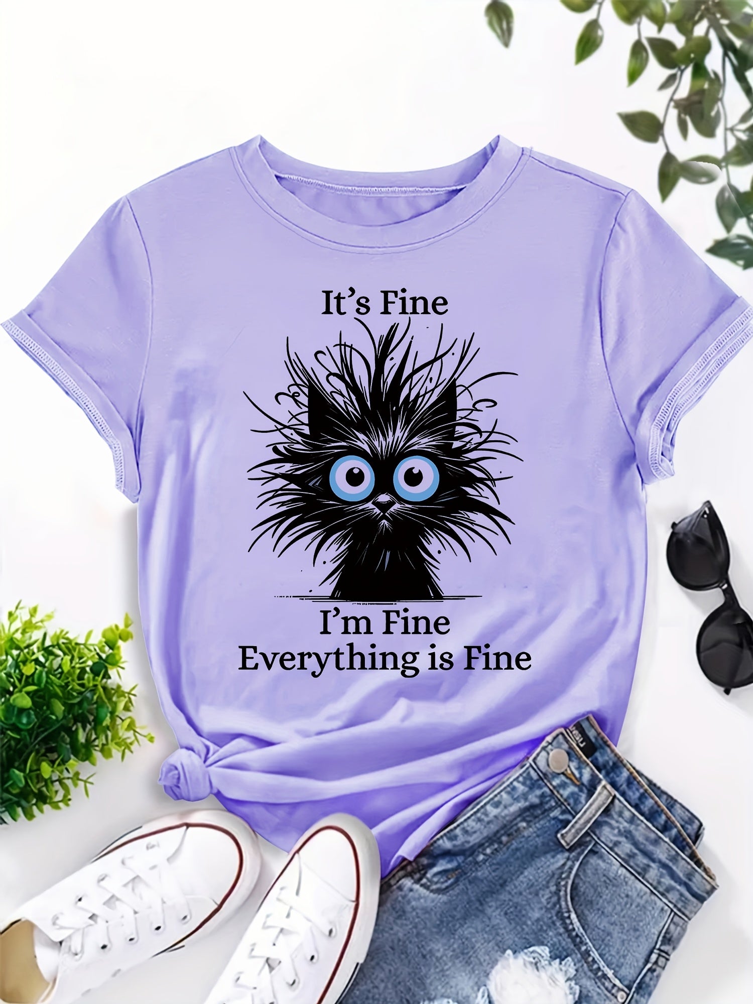 Fine cat T-shirt