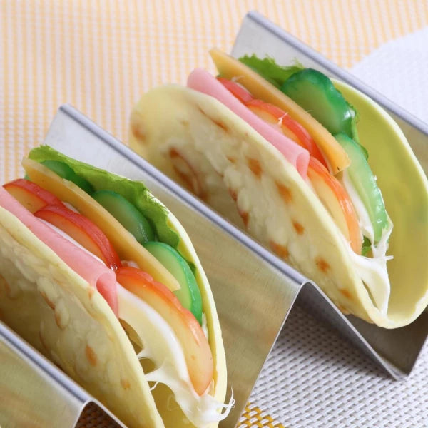 Stainless Steel Restaurant-Style Taco Holder Rack