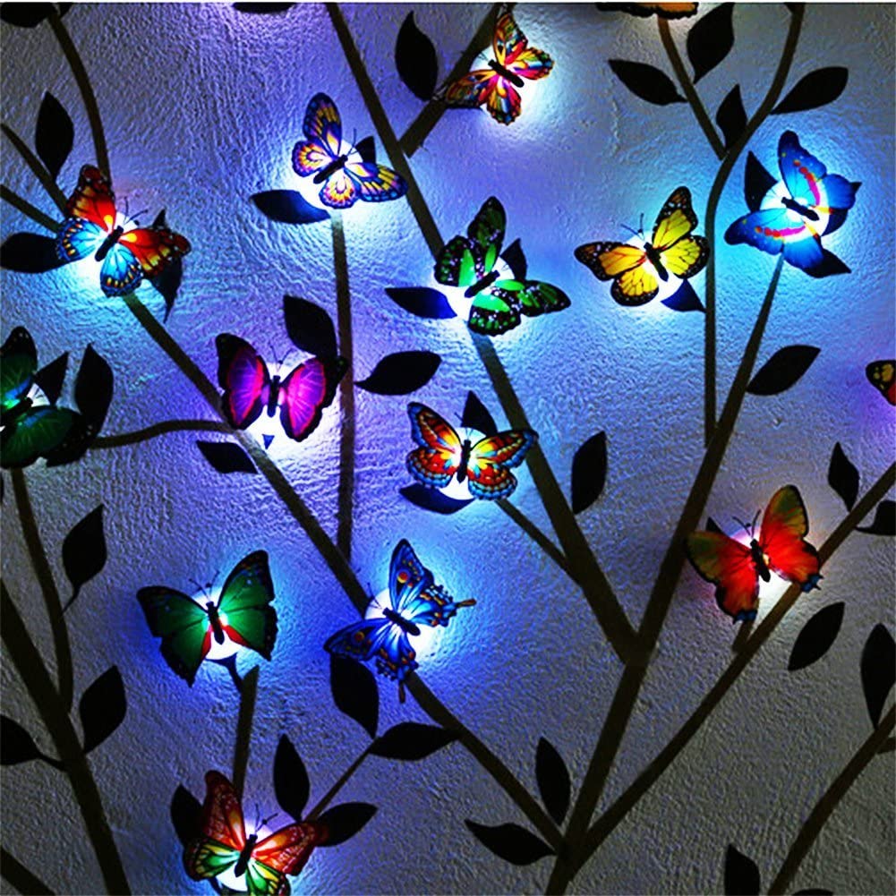 LED 3D Butterfly (8pcs)