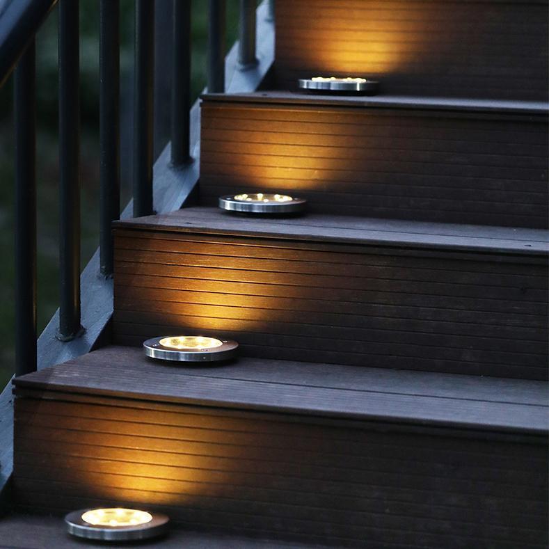 LED Solar Powered In-Ground Lights (4 piece)